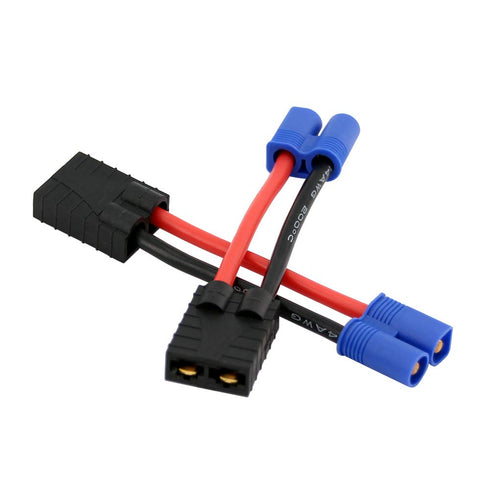 3pcs Compatible with TRX Female to EC3 Male Connector Adapter with 14awg 5cm/2inch Wire(BDHI-07)...