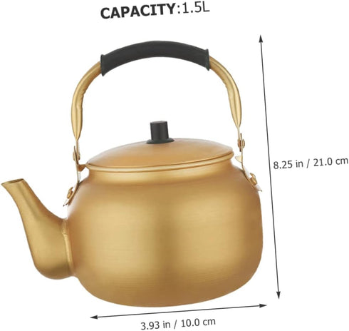 Vintage Aluminum Kettle Coffee Pot Boiler Aluminum Teakettle Whistling Tea Kettle Heat Water Tea Pot Aluminum Tea Pot Tea Kettle Stovetop Teapot T...