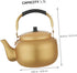 Vintage Aluminum Kettle Coffee Pot Boiler Aluminum Teakettle Whistling Tea Kettle Heat Water Tea Pot Aluminum Tea Pot Tea Kettle Stovetop Teapot T...