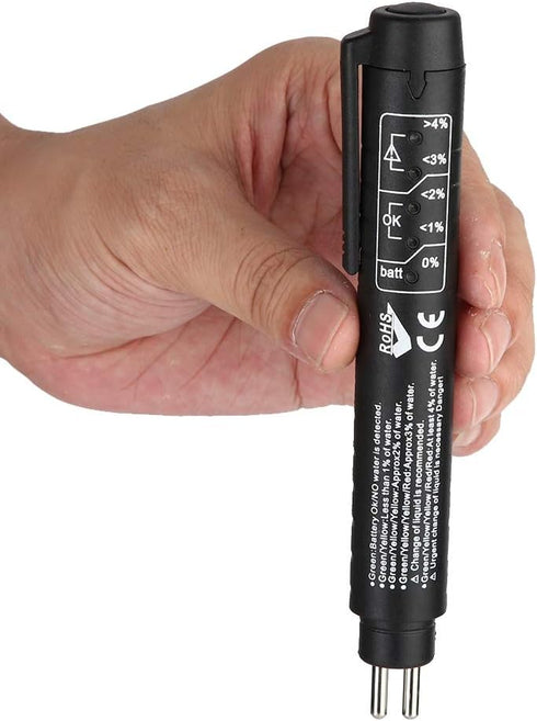 Brake Fluid Tester Pen,Brake Fluid,Car Testing Tool,Brake Fluid Liquid Oil Tester Pen 5 LED Indicator Car Testing Tool for DOT3/4/5...