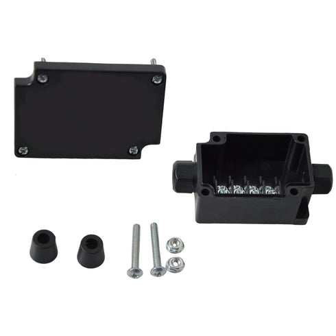 Electrical Junction Box, IP65 Outdoor Waterproof Cable Box with Wire Connector, ABS Plastic Junction Box, Black -70 * 50 * 36mm...