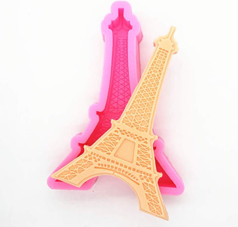 Paris Eiffel Tower Silicone Mold, 3D Chocolate Fondant Mold for DIY Cake Decorating, Mini Soap Resin Polymer Clay Mould...