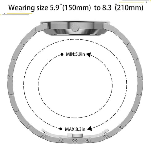 BARAMON Men's Watches, Royalty Stainless Steel Quartz Movement Date Male Clock Waterproof Luminous Hands Casual Business Wrist Watches for Men...