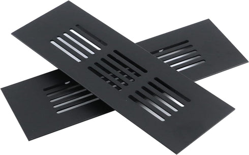 Geesatis Mesh Air Vent Louvered Ventilation for Cabinet Shoe Cabinet Hardware Accessories, with Mounting Screws, 150 x 50 mm / 6 x 2 inch, 2 Pcs...