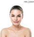 18K Yellow Gold 3 Set Created White Sapphire Round Necklace, Earrings And Tennis Bracelet Plated...