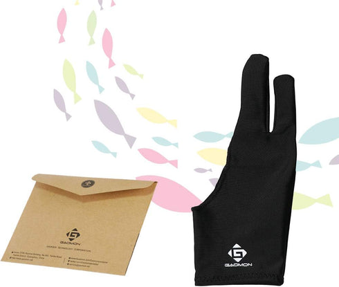 GAOMON Two Finger Glove for Drawing Tablet, Oil Painting and Sketch Creation, Free Size Support Left and Right Hand...