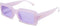 Allarallvr Trendy Rectangle Sunglasses for Women Men Vintage 90's Square Shades Thick Frame Nude Sunnies Sunglasses AR82002...