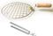 Sahishnu Online & Marketing Round Roasting Net with Cooking Tong,Papad Roaster, Roasting Pan,Wire Roaster,Roasting Net, Steel Cooking Tong,Chimata...