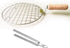 Sahishnu Online & Marketing Round Roasting Net with Cooking Tong,Papad Roaster, Roasting Pan,Wire Roaster,Roasting Net, Steel Cooking Tong,Chimata...
