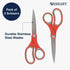 Westcott 55846 7-Inch School Scissors, All-Purpose Heavy-Duty Scissors for Crafting, Back to School, Classroom Supplies,Red/Gray, 2 Pack...