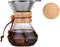 Pour Over Coffee Maker With Wood Sleeve?13.5oz/400mlPour Over Coffee Dripper,Pour Over Coffee Maker Set With Cork Stopper (13.5oz/400ml)...