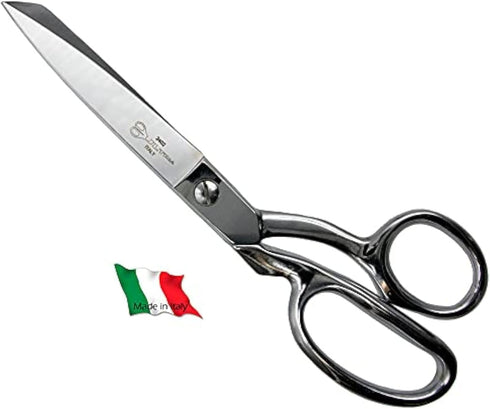 Ultima 8 Inch Dress Maker Scissors – Drop Forged Carbon Steel Dressmaker’s Sheers, Chrome Plated with Bent Handles, Made in Italy...