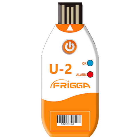 Frigga USB Temperature Data Logger Single Use Temperature Recorder 100 Days High Accuracy Thermometer Monitor 14400 Points with PDF CSV Report,U2...