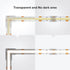 BTF-LIGHTING FCOB COB 10mm/0.39in Width LED Strip Connector Kit 6Pcs 3 Pin Transparent Gapless L-Shaped Connectors 4Pcs 4Pin Strip to Strip Connec...