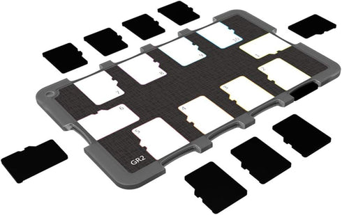 10 Slots Micro SD Card Case Holder Storage Organizer, Ultra Slim Credit Card Size Lightweight Portable TF MSD Memory Card Storage...