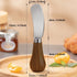 2 Pack Butter Spreader Knife Standing, Stainless Steel Cheese Spreader Knives with Wood Handle, Butter Knives with Sharp Edge for Easily Cutting &...