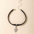 Boho Snake Velvet Choker Necklace Silver Snake Necklace Choker Gothic Black Ribbon Necklace Punk Serpent Necklace Chain Jewelry for Women...