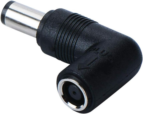 7.4mm x 7.4mm Right Angle 90-Degree Power Adapter Connector Converter for Hp Pavilion Probook Elitebook Envy Compaq Presario/Dell Latitude XPS Stu...