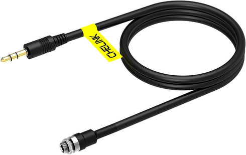 AUX 3.5 mm Male to Female Locking Nut Panel Mount Cable Car Stereo Audio Adapter Converter Cord...