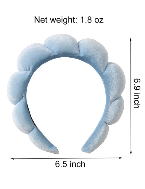 Velvet Spa Headbands:Skincare Headbands With Wristbands | Non-Slip, Super Absorbent & Elastic Makeup Headband For Face Washing (Purple & Pink)...