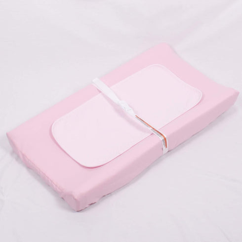 Belsden 2 Pack Microfiber Soft Changing Pad Cover Set, with 2 Considerate Safety Belt Holes, Durable Diaper Change Table Sheet Set for Baby Girls,...