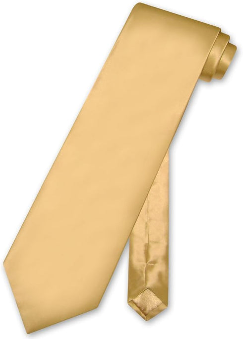 Biagio 100% SILK NeckTie Solid GOLD Color Men's Neck Tie...