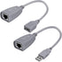 USB to Cat5 Adapter, USB Extender Ethernet Up to 164ft/50m, Supports USB1.1 Protocol, USB Over Cat5 Compatible with USB2.0 Mouse, Keyboard, U Disk...