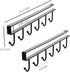 2pcs Mug Hooks Cups Wine Glasses Storage Hooks Kitchen Utensil Ties Belts and Scarf Hanging Hook Rack Holder Under Cabinet Closet Without Drilling...