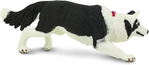 Safari Ltd. Border Collie Figurine - Detailed 5" Plastic Model Figure - Fun Educational Play Toy for Boys, Girls & Kids Ages 3+...
