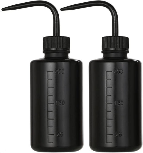 2Pcs Tattoo Wash Bottle 250ml | 8oz Squirt Succulent Watering Safety Rinse Bottle Watering Tools for Medical Cleaning Washing Bottle Black...