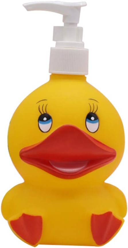 Deer Duck Cute Cartoon Animal Hand Soap Pump Lotion, Hand Soap, Shampoo, Shower Gel Dispenser, Suitable for Bathrooms, Kitchen Countertops, Bathro...