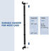 Car Clothes Hanger Bar, Adjustable Telescoping Bar Vehicle Clothing Rack with 3 sections of Non-Slip Grips Dividers for Travel, Expandable 33" to ...