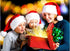 AOGU 4 Pack Plush Santa Hat Confortable Velvet Red Christmas Hat for Christmas Party Favors Fit for Adults and Kids...