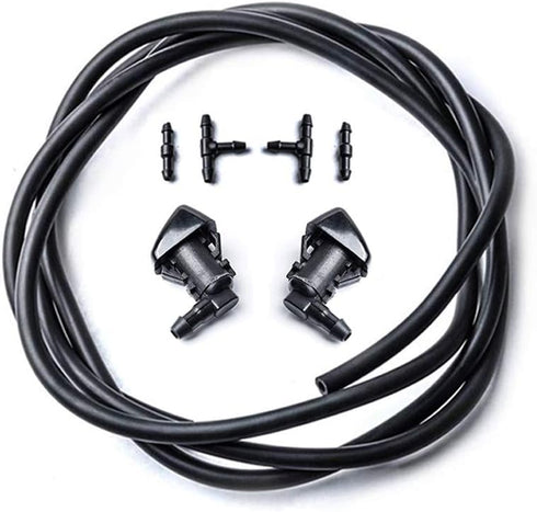 Front Windshielf Washer Nozzle Compatible with Hose Kits for 2008-2012 Liberty 2006-2010 Commander 2007-2011 Dodge Nitro Spray Replacement 5515731...