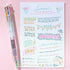 Pilot Hi-Tec-C Coleto Gel Ink Pen 0.4mm 3-In-1 Transparent Body 2 Packs & 6 Fluorescent Color Refill Set With Original Stylus Ballpoint Touch Pen....