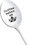 Coffee Spoons Gifts for Women Men Coffee Makes Me Poop Spoon for Dad Wife Coffee Lover Gift for Him Her Christmas Birthday Gifts for Coffee Lovers...
