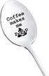 Coffee Spoons Gifts for Women Men Coffee Makes Me Poop Spoon for Dad Wife Coffee Lover Gift for Him Her Christmas Birthday Gifts for Coffee Lovers...