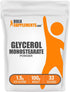 BulkSupplements.com Glycerol Monostearate Powder - Glycerol Supplement, GMS Powder - Unflavored, Food Grade & Gluten Free, 1.5g per Serving, 100g ...