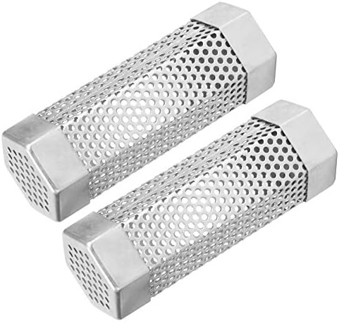 2PCS Premium Pellet Smoker Tube 6 inches 5 Hours of Billowing Smoke for Any Grill or Smoker, Hot or Cold Smoking An Easy and Way to Provide Smokin...