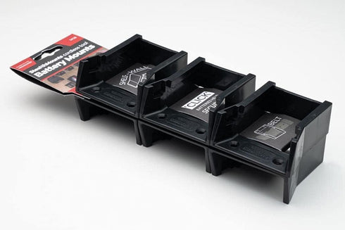 StealthMounts Battery Holder Compatible with Milwaukee M18 (6 Pack) - Black | StealthMounts Battery Mounts | Made in the UK...