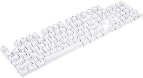 Granvela ABS Keycaps Set for Mechanical Keyboards, 104 Keys | for RGB Backlit | ANSI US-Layout | Campatible with 100% 75% 65% 60% MX Keyboard-Whit...