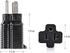 NEMA 5-15P to 5-15/20R Adapter,15 Amp Household Plug to 20 Amp T-Blade Female Adapter,15 Amp Male to 20 Amp Female Plug Outlet 3 Prong Household T...