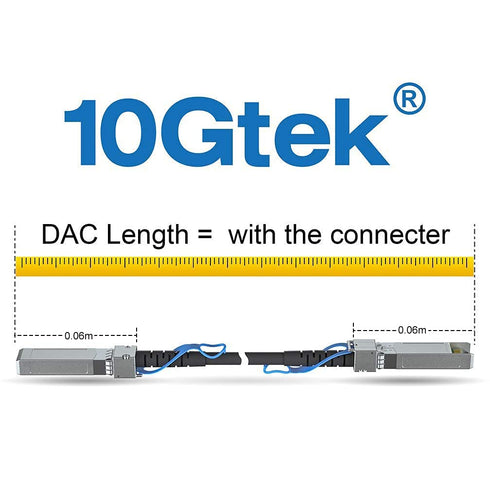 SFP+ DAC Twinax Cable, Passive, Compatible with Dell Force 10 CBL-10GSFP-DAC-1M, 1 Meter(3.3ft)...