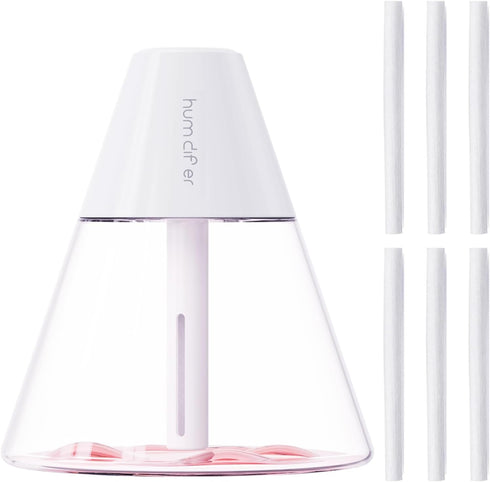 INVODA Mini Humidifiers, 260ml USB Personal Cool Mist Humidifier Cute Volcanoes Desktop Air Humidifier Quiet Night Light Small Humidifier for Car,...