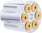 United Pacific 23399 Heavy-Duty Aluminum Gun Cylinder Air Valve Knob, .44mag Style, Screw-On Style, Chrome Plated, Strong & Durable - ONE Unit...