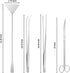 Aquascape Tools Aquarium Kit - 4PCS Terrarium Supplies Include Long Tweezers for Terrarium, Feeding Tongs, Aquarium Scissors, Aquarium Algae Scrap...