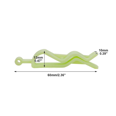 Sscon 20Pcs Plastic Garbage Bag Clips Trash Bag Clips Garbage Bin Clamps Green...