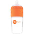 PopYum 9 oz Orange Anti-Colic Formula Making/Mixing/Dispenser Baby Bottle with #2 Medium Flow Nipple, 260 ml, BPA-Free, Natural Latch...