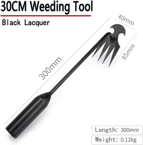 Weeding Artifact Uprooting Weeding Tool, Garden Hoe Rakes Hand Weed Root Remover Tools, Weed Picker Tool with Long Handle (15.7 in)...