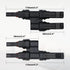 4 PCS Solar Branch Connectors 1500V DC,IP67 Waterproof T Connector for Parallel Connection Between Solar Panels FMM+MFF (2Pairs)...